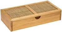 WENKO Badorganizer "Allegre" mit Schublade, aus Bambus und Rattan