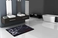 Badematte COLANI "Colani 23" Gr. 4, grau (anthrazit), H:24mm, Kunstfaser,...