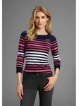 Langarmshirt KANGAROOS, Damen, Gr. 52/54, bunt (marine, pastell, gestreift),