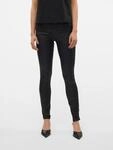 Skinny-fit-Jeans VERO MODA "VMFLASH MR SKINNY COATED PANTS NOOS", Damen, Gr. L (40),