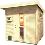 weka Saunahaus "Kuopio" Set, 9 kW Bio-Ofen mit analoger Steuerung
