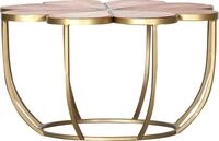 Gutmann Factory Beistelltisch "Bloom" mit eingefasster Massivholzplatte Akazie