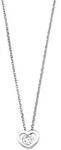 Kette mit Anh&auml;nger AMOR "Herz", silber (silberfarben), Halsketten, Damen,...