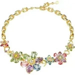 Collier SWAROVSKI "Schmuck Geschenk Idyllia Halskette Blume", gold...