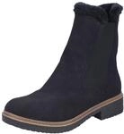 Winterboots RIEKER, Damen, Gr. 39, schwarz, Elastischer Einsatz, Nubuklederimitat,