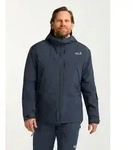 Skijacke JACK WOLFSKIN "FLOWLINE PRO 2L INS JKT M", Herren, Gr. S (48), blau