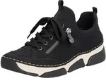 Slip-On Sneaker RIEKER, Damen, Gr. 42, schwarz, Nubuklederimitat, Textil,...