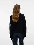Rundhalspullover VERO MODA "VMLAURA LS O-NECK PULLOVER BOO", Damen, Gr. M,...