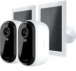 ARLO Smart Home Kamera "2 2K Outdoor Camera 2pack W/2 Solar Panel", wei&szlig;, B:5,3cm