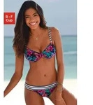B&uuml;gel-Bikini-Top VENICE BEACH "Summer", Damen, Gr. 44, Cup E, blau (marine,