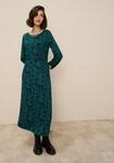 Tamaris Maxikleid "aus elastischer Viskosemischung, taillierte Passform" mit
