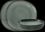 Villeroy & Boch Geschirr-Set "Lave gris Tafelset" Effektglasur im handmade Pottery