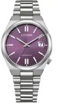 Automatikuhr CITIZEN "TSUYOSA 37 mm", lila (silberfarben, violett, lila),