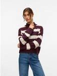 Strickpullover VERO MODA "VMINEZ LS HIGHNECK SHORT PULLOVER BOO", Damen, Gr. M,