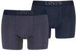Levis Boxershorts "LEVIS MEN OPT ILL BOXER BRIEF ORG CO 2P" mit breitem Logobund
