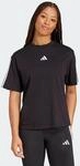 T-Shirt ADIDAS SPORTSWEAR "W 3S SJ BF T", Damen, Gr. S, schwarz-wei&szlig; (schwarz,