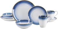CreaTable Kombiservice "Geschirr-Set Casade" Service, Spezialglasur, organischer
