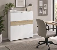 borchardt M&ouml;bel Sekret&auml;r "Dolly" platzsparend, Home-Office-Schreibtisch,...