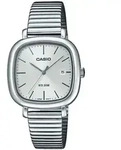 Quarzuhr, silber (edelstahlfarben, silberfarben), CASIO TIMELESS COLLECTION,
