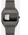 Quarzuhr LIEBESKIND BERLIN "Vinyl Vision", silber (schwarz), Armbanduhren, Damen,