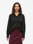 Vila Langarmbluse "VIENNA RAVENNA L/S BALLOON SHIRT - NOOS" Kunstfaser, regular fit
