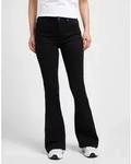 Bootcut-Jeans LEE "BREESE", Damen, Gr. 28, L&auml;nge 33, schwarz (schwarz rinse),