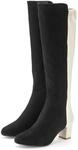 Stiefel LASCANA "Langschaftstiefel, Stiefelette", Damen, Gr. 39, schwarz (schwarz,