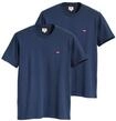 T-Shirt LEVI'S "T-Shirt Original Housemark Tee 2er Pack", Herren, Gr. L, blau,