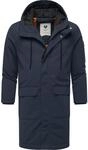 Ragwear Wintermantel "Mr Them Long" lange wasserdichte Herren Winterjacke mit Kapuze