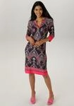 Aniston SELECTED Jerseykleid mit Ornamenten- und Rankendruck Allover