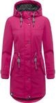 PEAK TIME Regenjacke "L60042" mit Kapuze stylisch taillierter Regenmantel f&uuml;r Damen