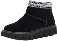 RIEKER Sport Winterboots Plateauboots, Stiefelette mit Textileinfass im Ethno-Look