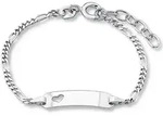 Armband AMOR "9328475", silber (silberfarben), Armb&auml;nder, M&auml;dchen, 14cm,...