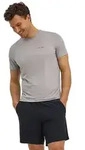 T-Shirt FALKE "FALKE T-Shirt", Herren, Gr. S, grau (silber (3290)), Shirts...