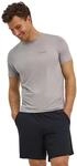 T-Shirt FALKE "FALKE T-Shirt", Herren, Gr. S, grau (silber (3290)), Shirts T-Shirt