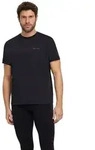 T-Shirt FALKE "FALKE T-Shirt", Herren, Gr. S, schwarz (schwarz (3000)), Shirts