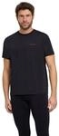 T-Shirt FALKE "FALKE T-Shirt", Herren, Gr. S, schwarz (schwarz (3000)), Shirts