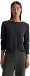 Strickpullover MARC O'POLO "aus softem Schurwolle-Mix", Damen, Gr. XXS, deep night