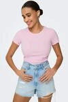 ONLY Rundhalsshirt "ONLEMMA S/S SHORT TOP NOOS JRS" Rundhals, modisch, regular fit,