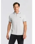 Poloshirt BOSS GREEN "Paddy", Herren, Gr. 3XL, grau (light, pastel grau053), Jersey,