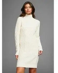 Strickkleid LAURA SCOTT, Damen, Gr. 38, N-Gr, Langarm, Strick, beige, Strick,