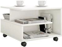 VCM Couchtisch "Holz Sofatisch Couchtisch Rollen rollbar Stango S" 1 Stk. tlg.