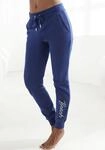 Sweatpants BENCH. LOUNGEWEAR, Damen, Gr. 44/46, N-Gr, blau (navy), Interlock,
