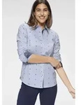 Hemdbluse KANGAROOS, Damen, Gr. 48, wei&szlig; (hellblau, wei&szlig;), Web, Obermaterial:...