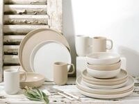 CreaTable Kombiservice "Uno Toscana, Service 16-tlg." Puristische Formgebung,