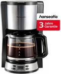 Hanseatic Filterkaffeemaschine "HCMD151000SD" 1,5 l Kaffeekanne Papierfilter 1x4