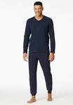 Schiesser Schlafanzug "Casual Essentials" 2 tlg. mit bequemen B&uuml;ndchen