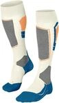 Kniestr&uuml;mpfe FALKE "SK4 Advanced", M&auml;dchen, Gr. 35-36, wei&szlig; (sanftes wei&szlig;, neon