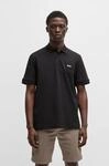 Poloshirt BOSS ORANGE "Pe Interlock", Herren, Gr. 3XL, schwarz (schwarz001), Jersey,