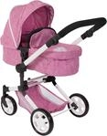 Kombi-Puppenwagen CHIC2000 "Linus", rosa (jeans pink), Puppenwagen, KinderB:42cm